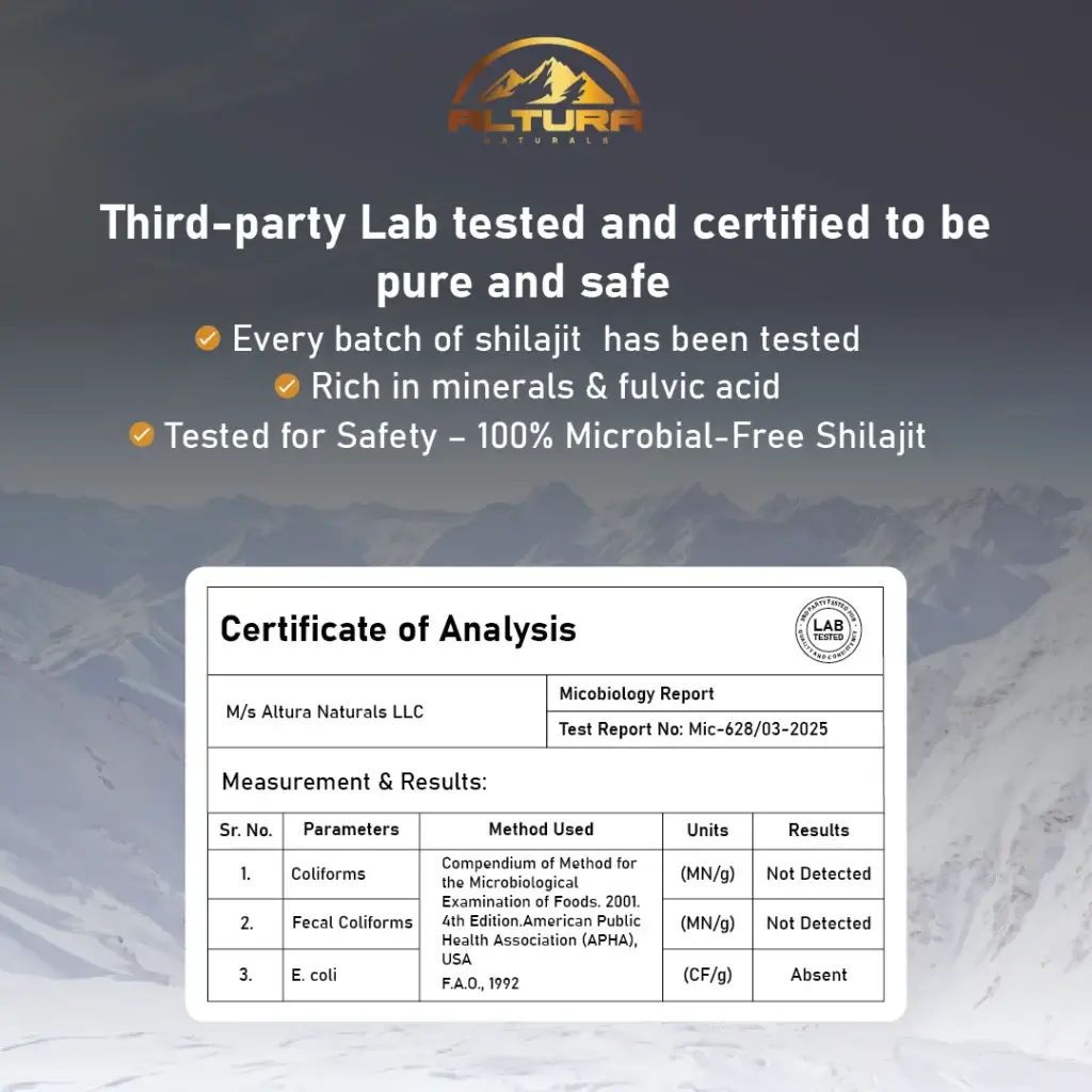 Microbiology report Shilajit